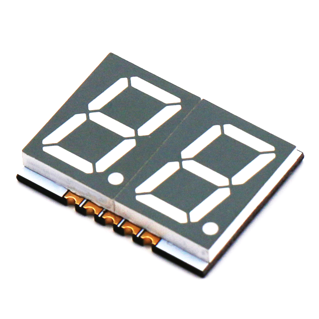 SMD 7 Segment LED Display 0.56 inch 2 digit red light on numeric display